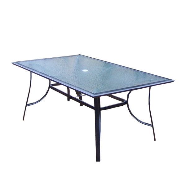 Wildon Home® Manitowoc Glass Outdoor Dining Table Wayfair Canada